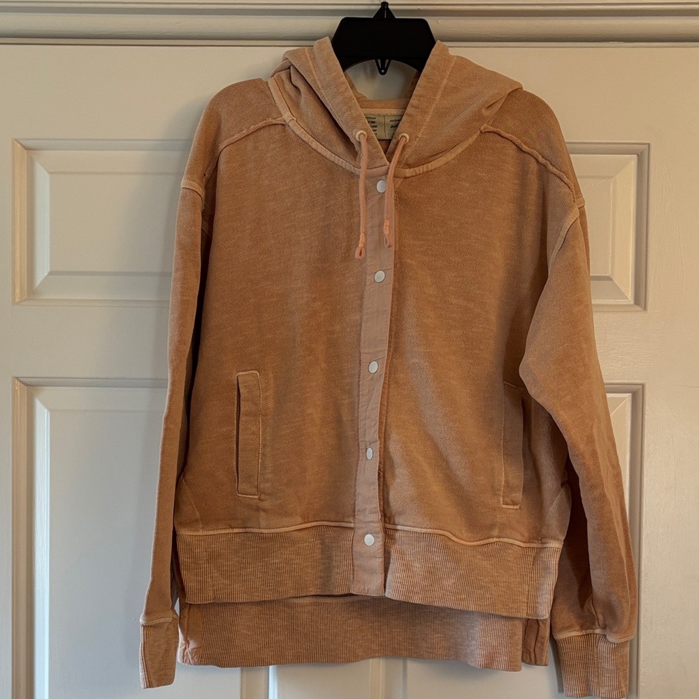 Anthropologie snap front hoodie